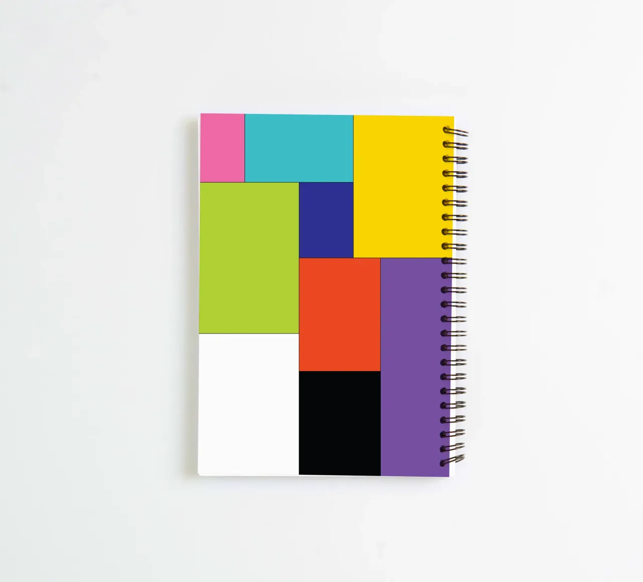 rectangle simple color spiral notebook by Plumpz