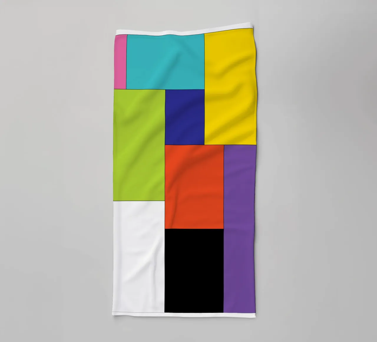 rettangolo colore semplice asciugamano da bagno da Plumpz