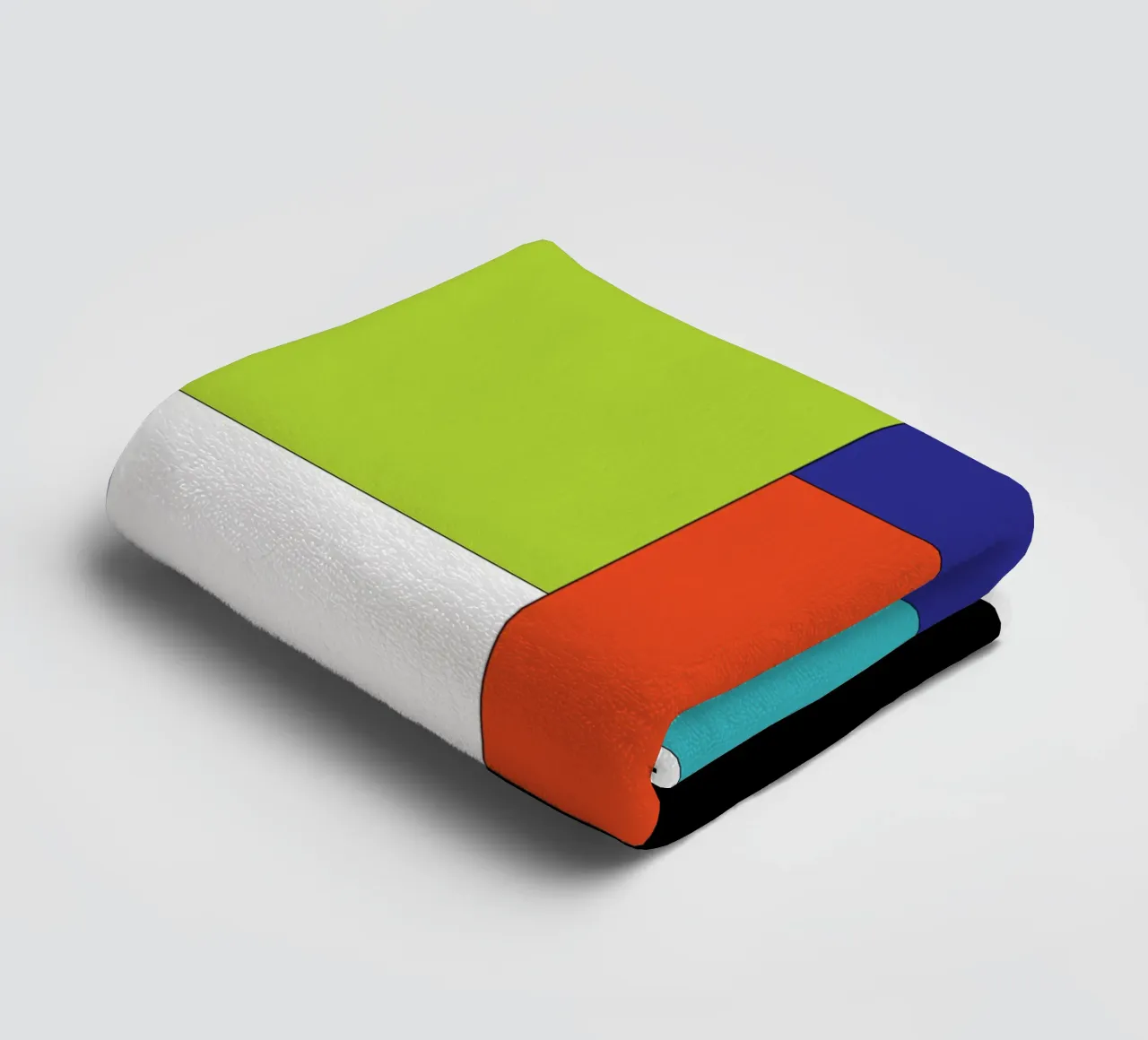 rettangolo colore semplice asciugamano da bagno da Plumpz