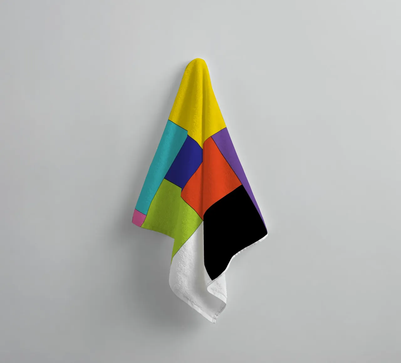 rettangolo colore semplice asciugamano da bagno da Plumpz