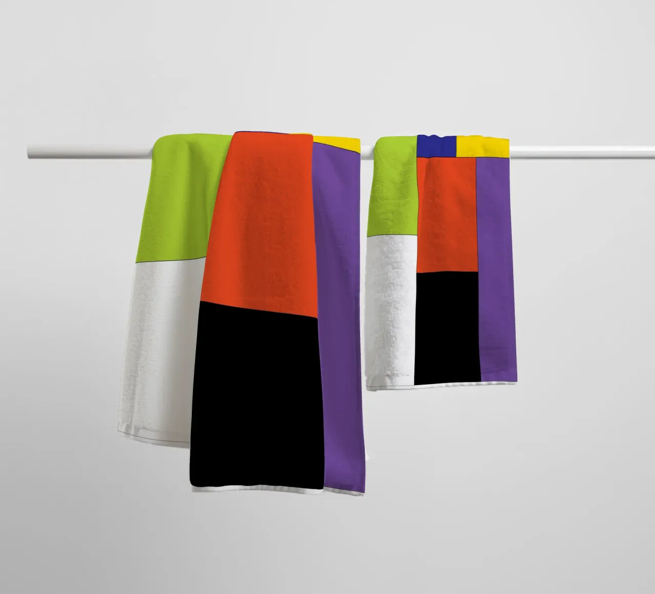 rettangolo colore semplice asciugamano da bagno da Plumpz
