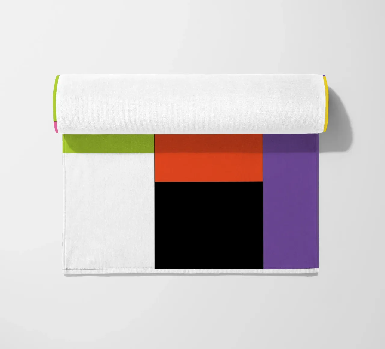 rettangolo colore semplice telo mare da Plumpz