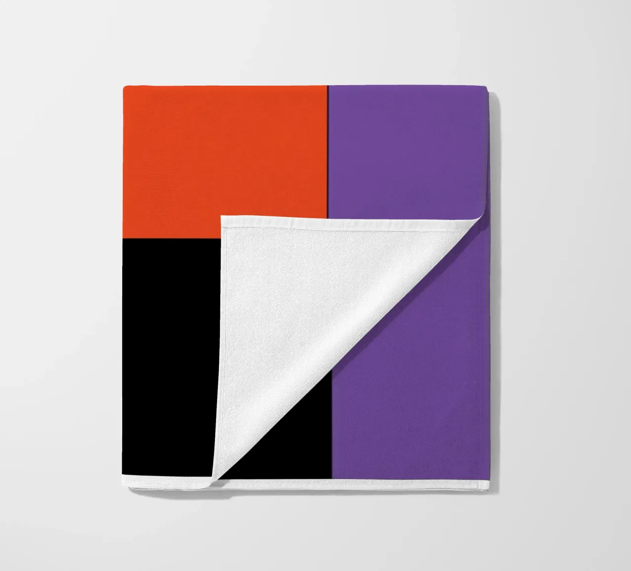 rettangolo colore semplice telo mare da Plumpz