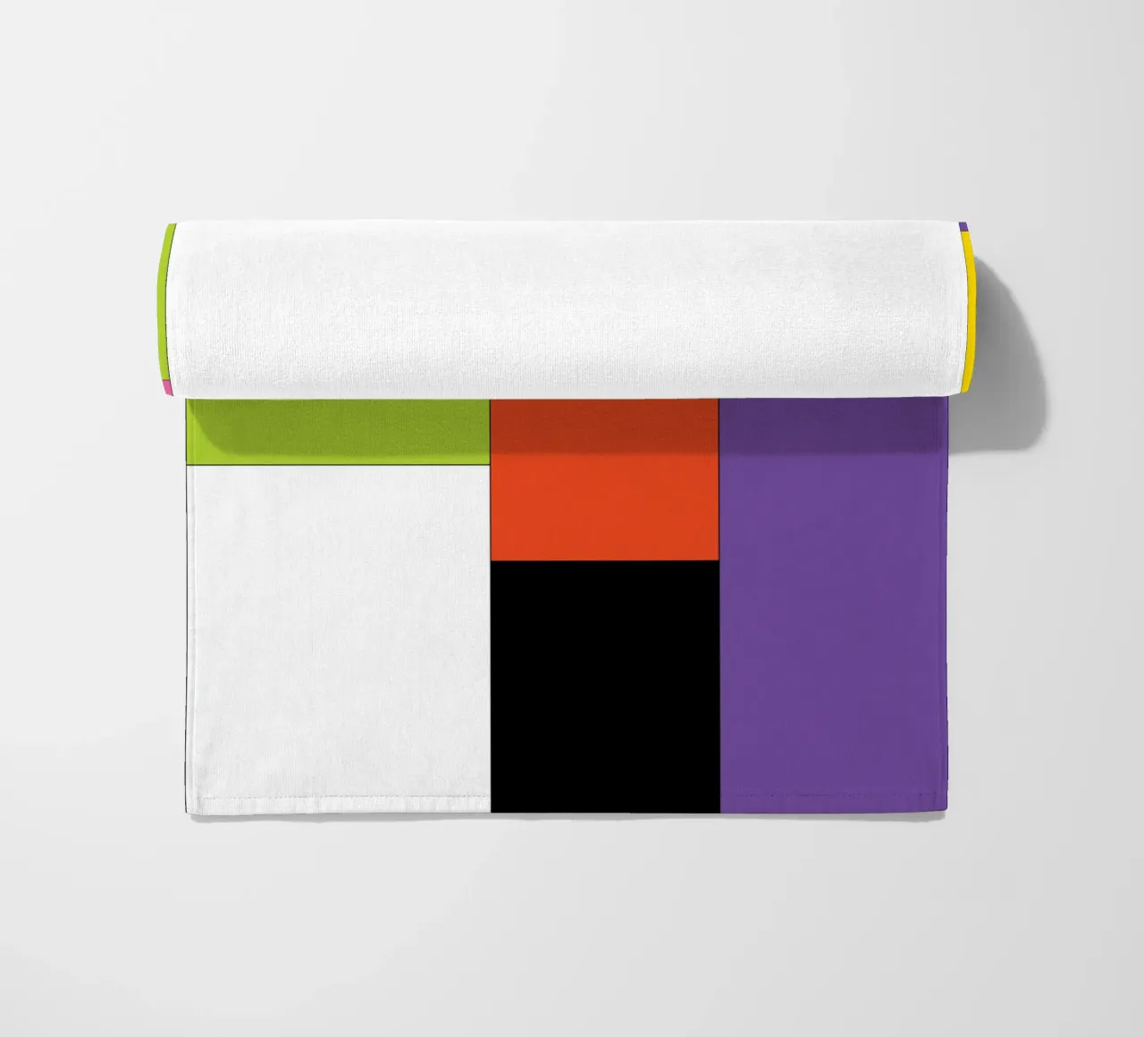 rettangolo colore semplice telo mare da Plumpz