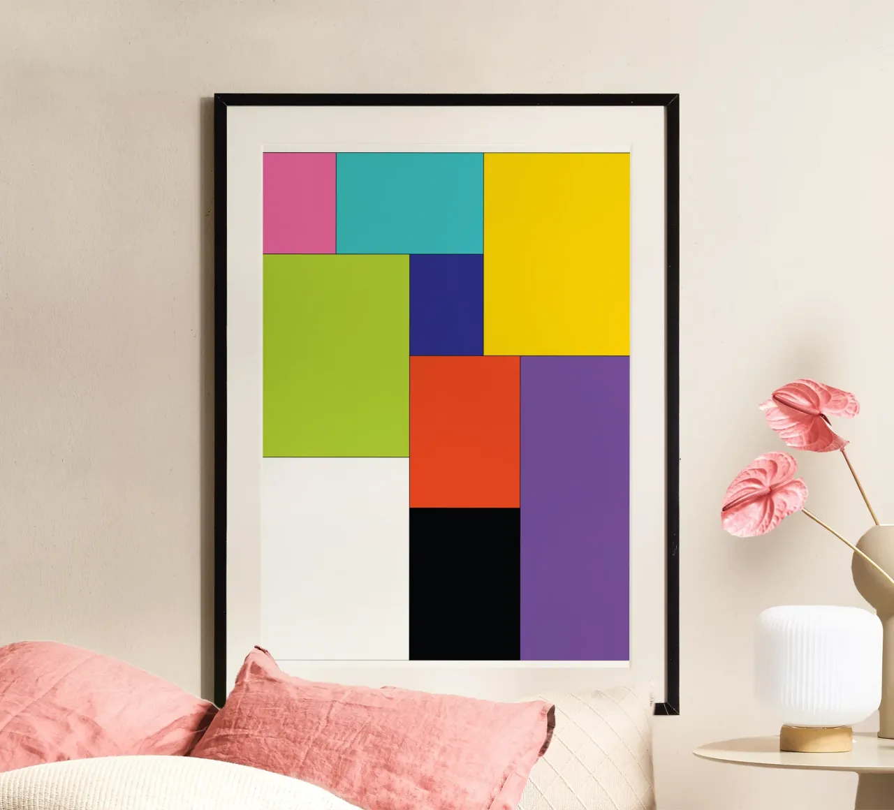 rettangolo colore semplice poster da Plumpz