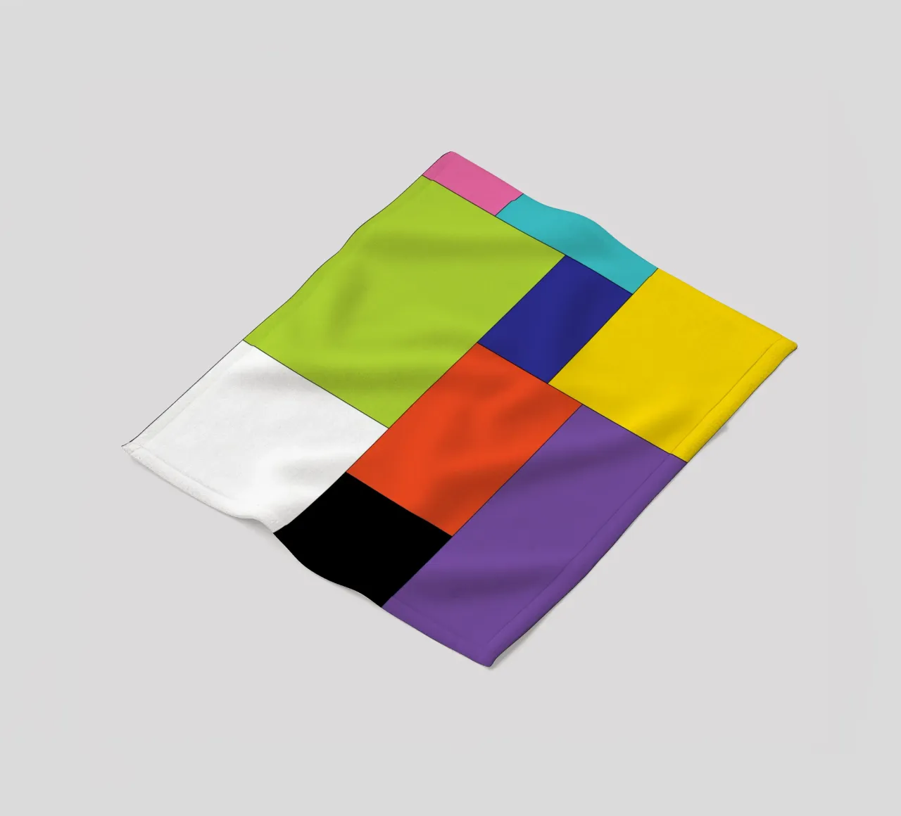 rettangolo colore semplice coperta in pile da Plumpz