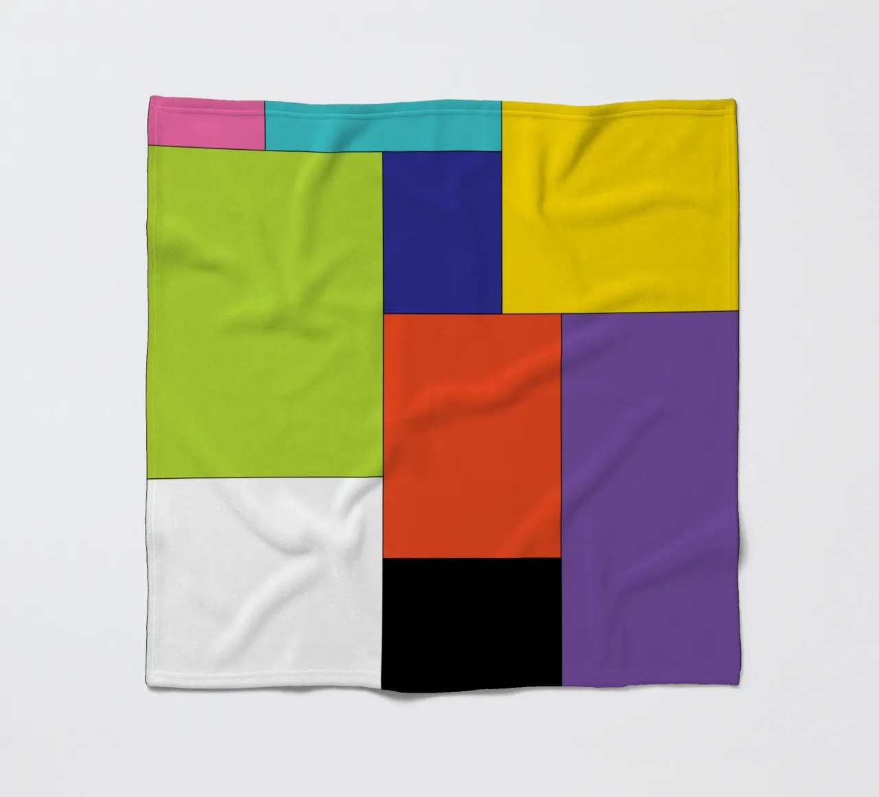 rettangolo colore semplice coperta in pile da Plumpz