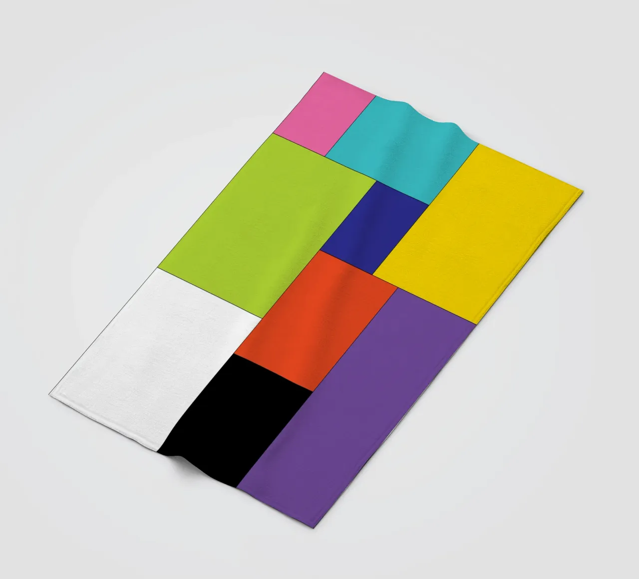 rettangolo colore semplice coperta in pile da Plumpz
