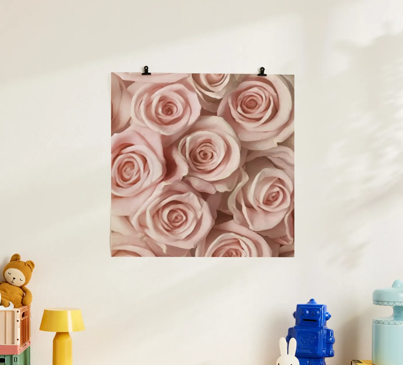 Rose rosa poster da beamorello