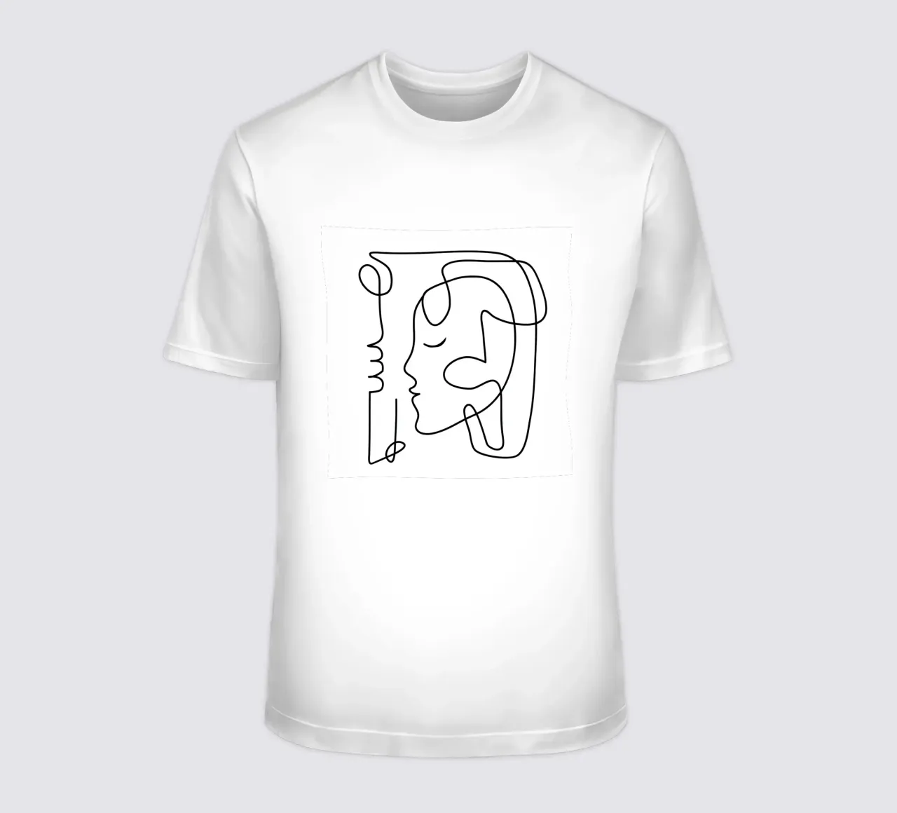 One Line Portrait 3 t-shirt da Flow Line