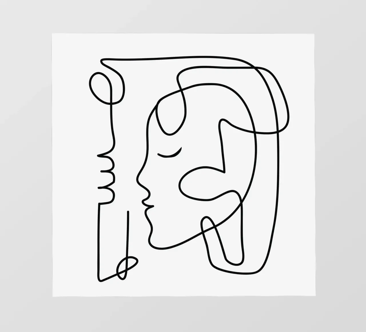One Line Portrait 3 telo in pvc da Flow Line
