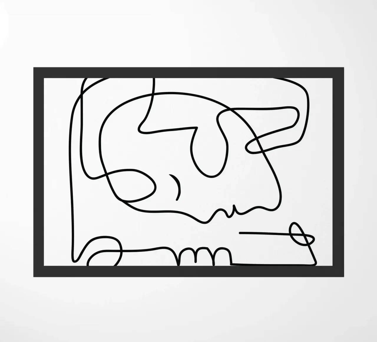 One Line Portrait 3 zerbino da Flow Line