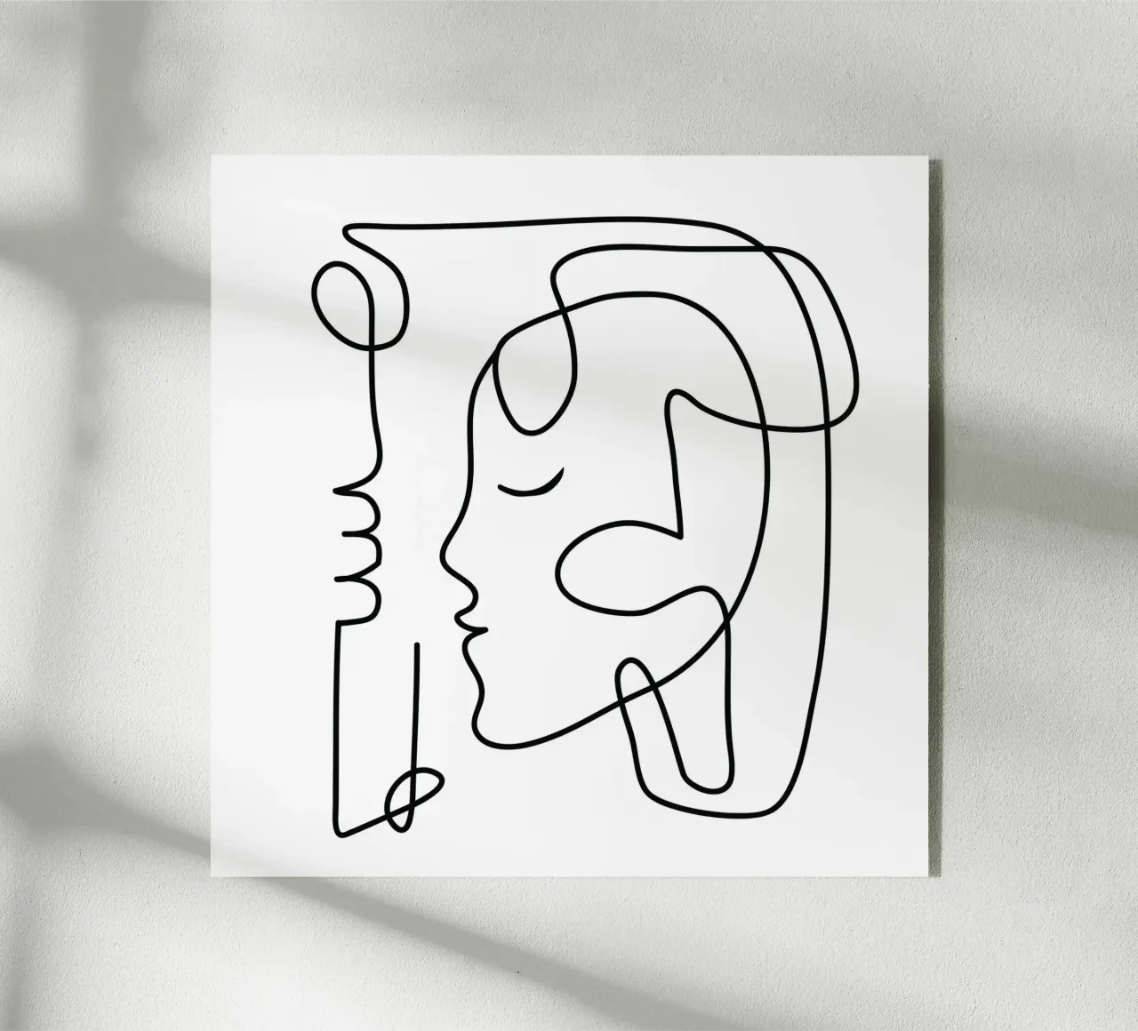 One Line Portrait 3 plexiglass da Flow Line