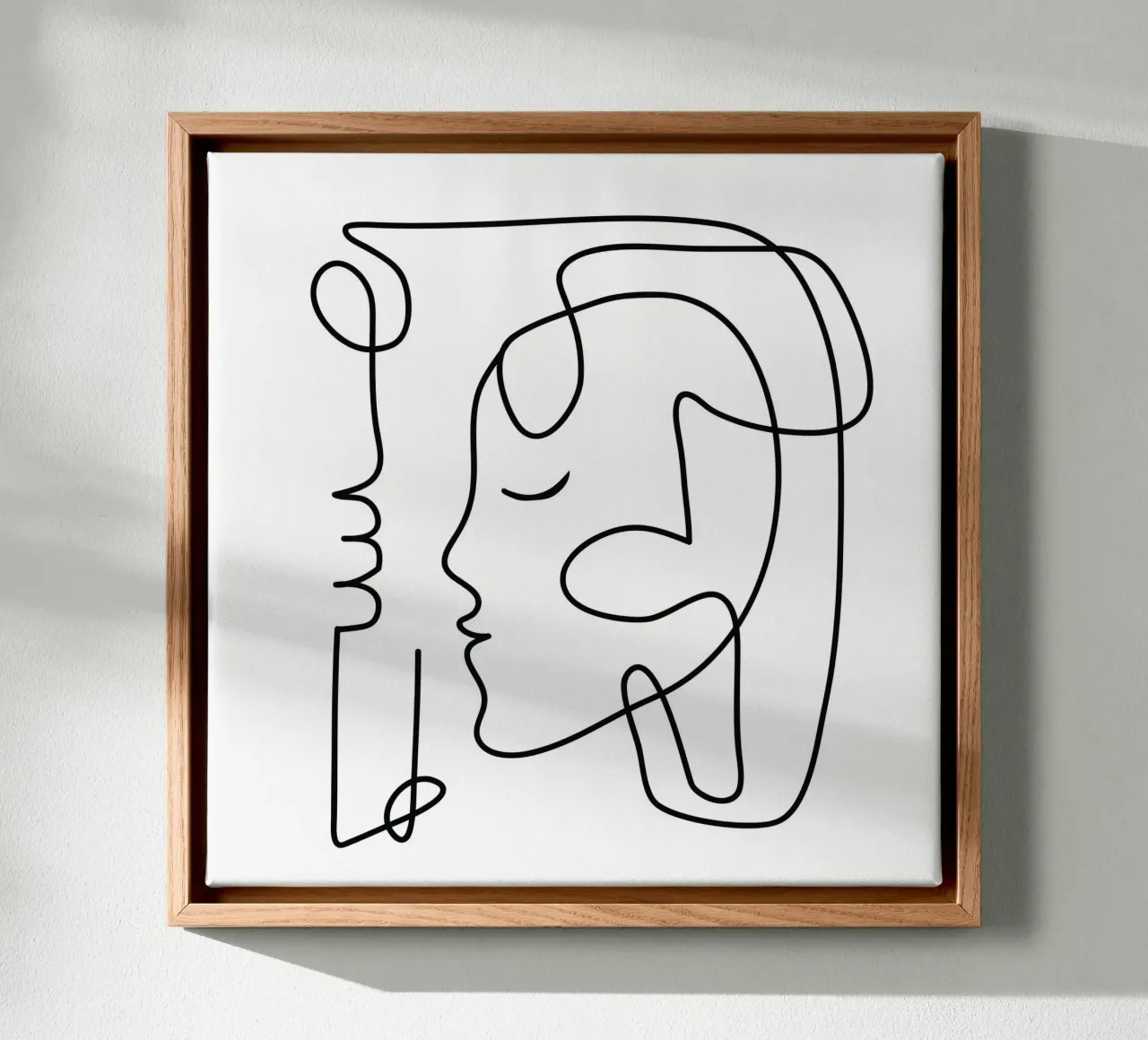 One Line Portrait 3 tela da Flow Line