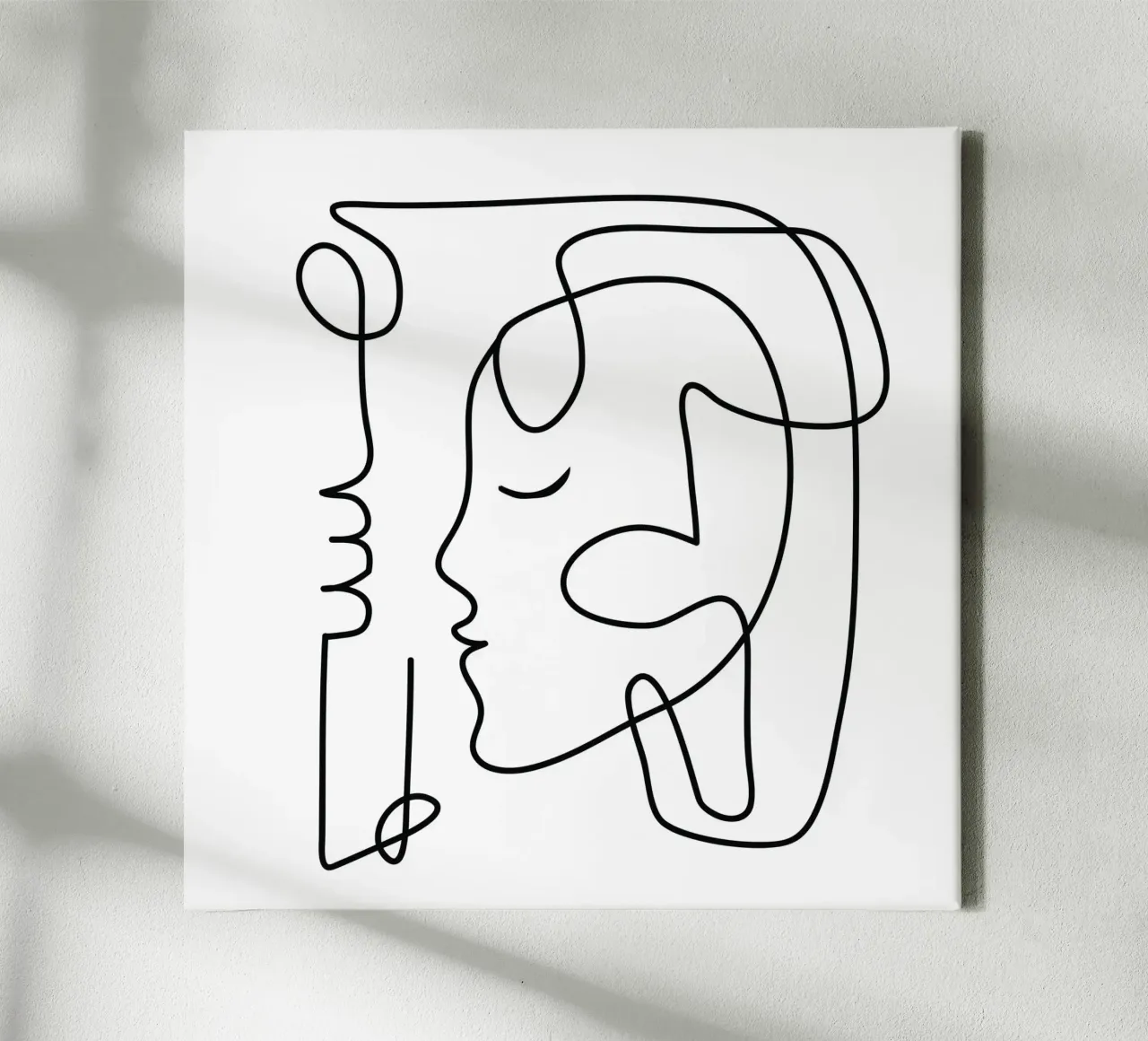 One Line Portrait 3 tela da Flow Line