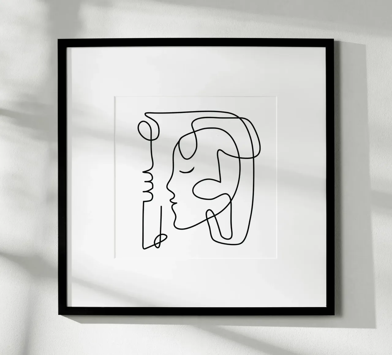 One Line Portrait 3 carta hahnemühle da Flow Line