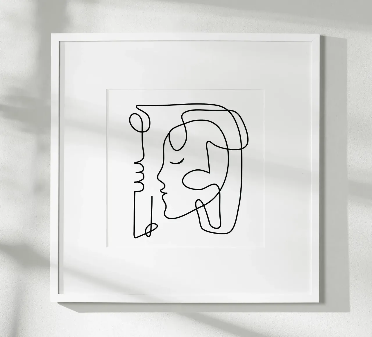 One Line Portrait 3 carta hahnemühle da Flow Line