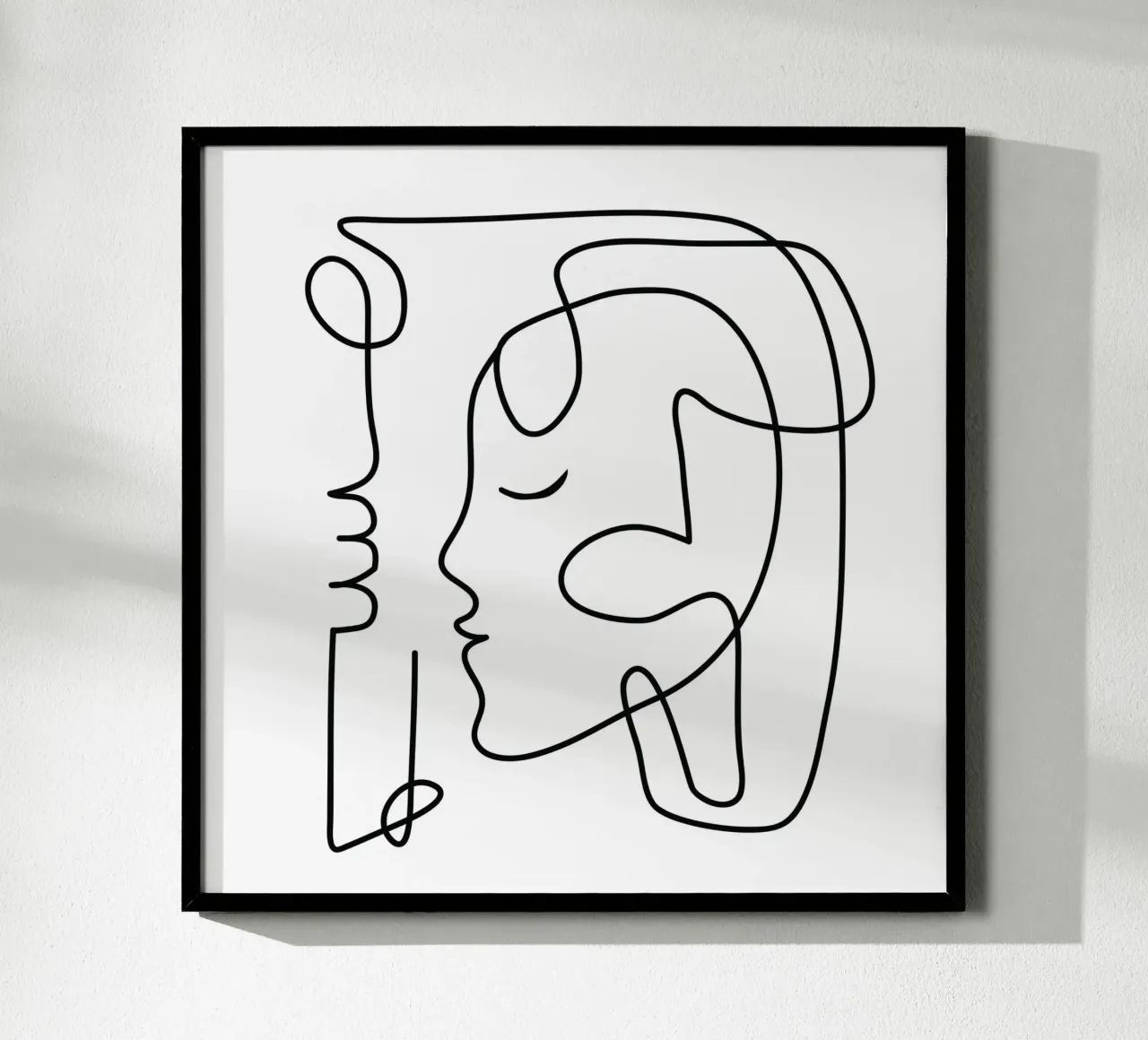 One Line Portrait 3 carta hahnemühle da Flow Line