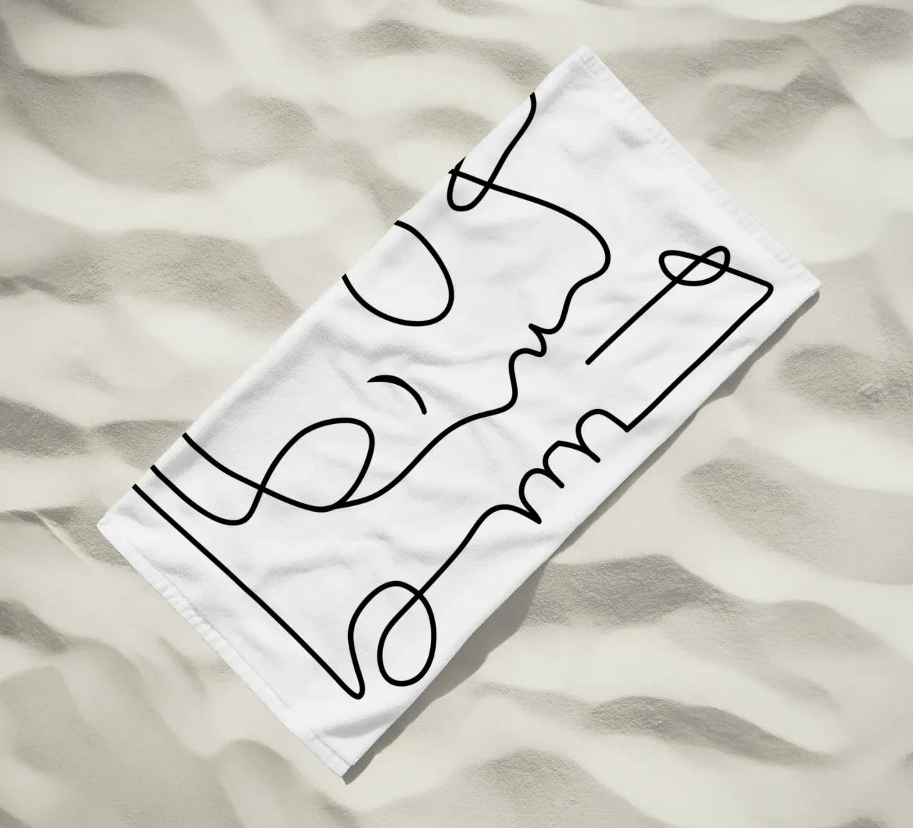 One Line Portrait 3 telo mare da Flow Line