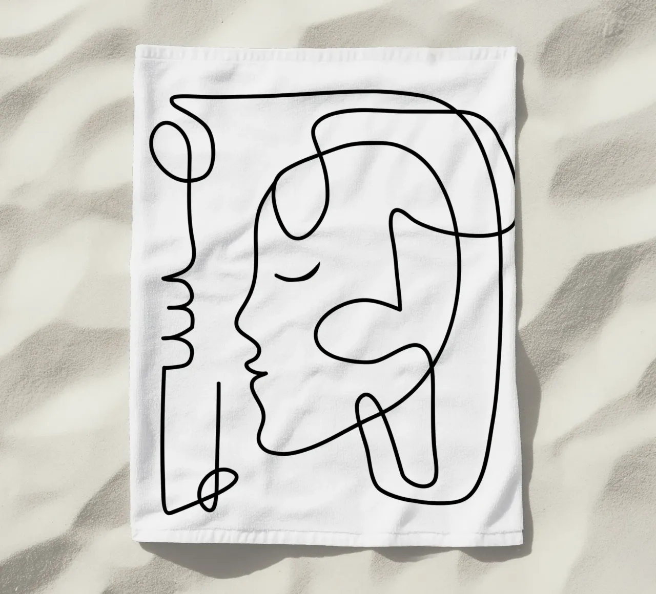 One Line Portrait 3 telo mare da Flow Line
