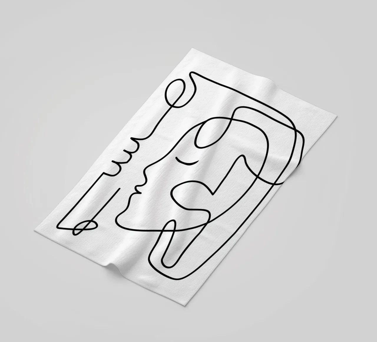 One Line Portrait 3 telo mare da Flow Line