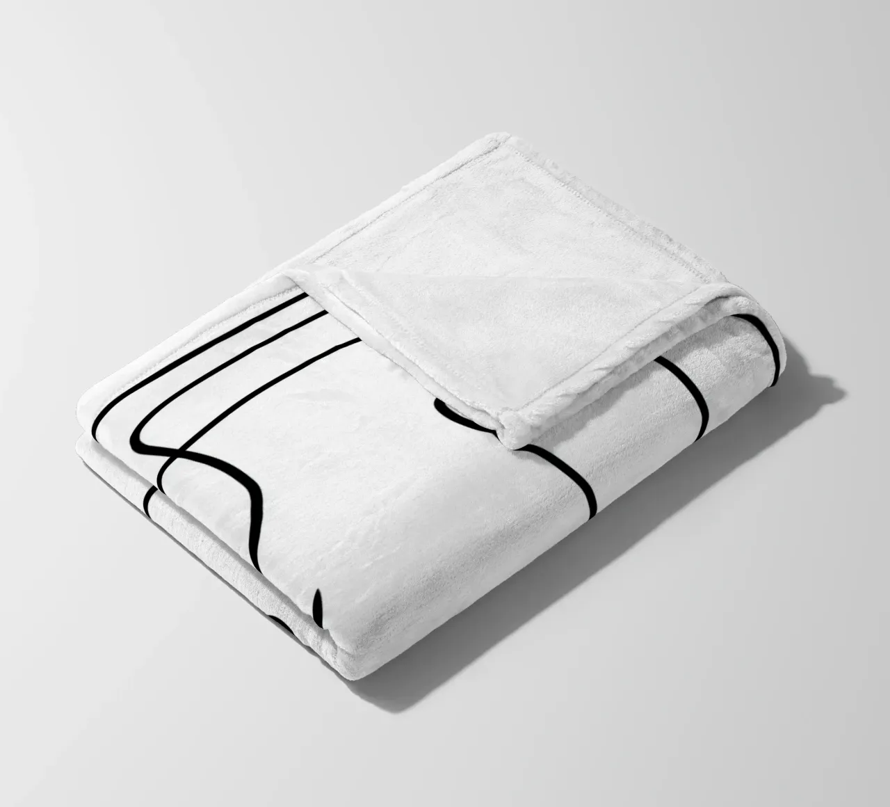 One Line Portrait 3 coperta in pile da Flow Line