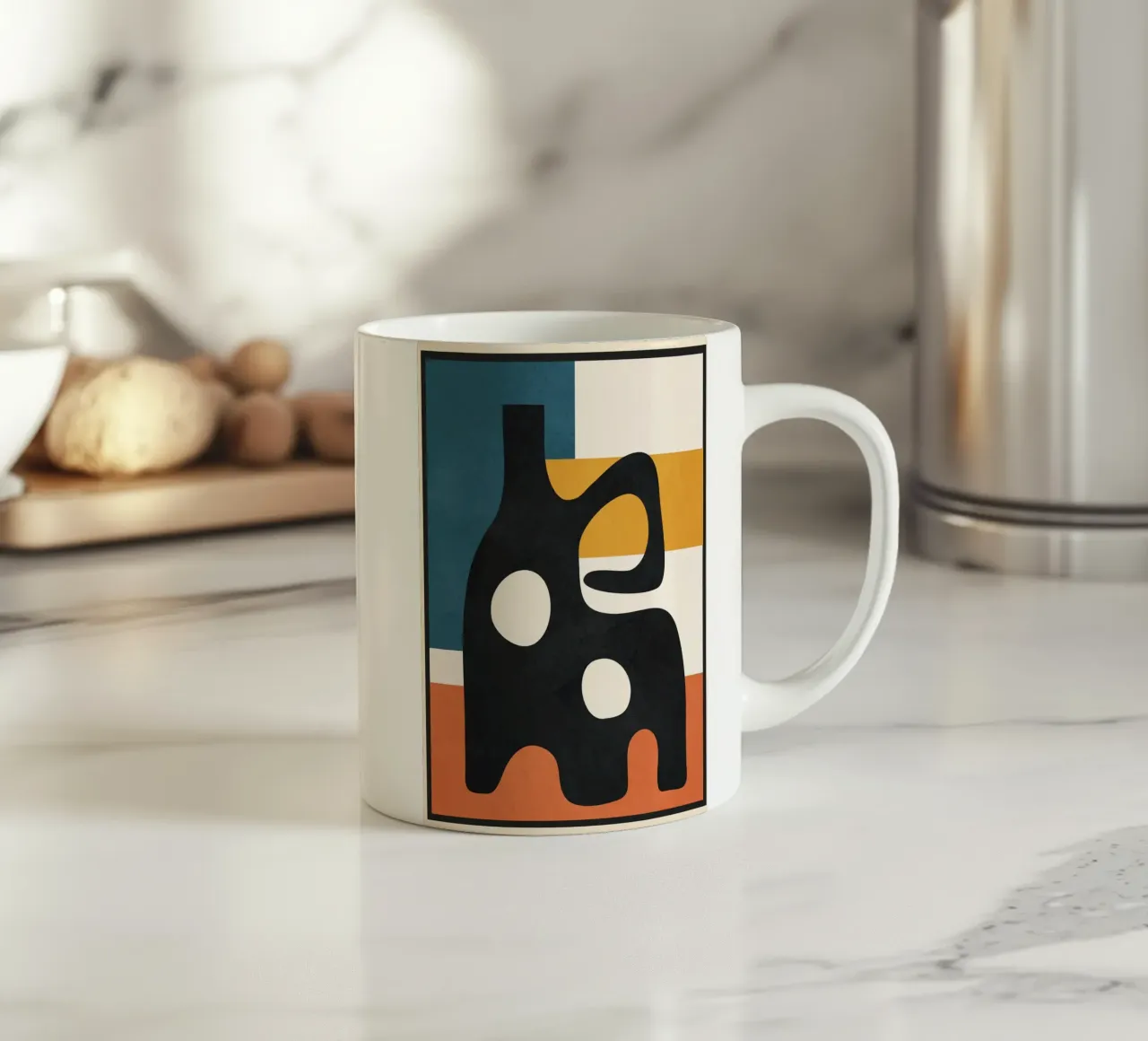 Abstract Art Vase 3 tazza in ceramica da Flow Line