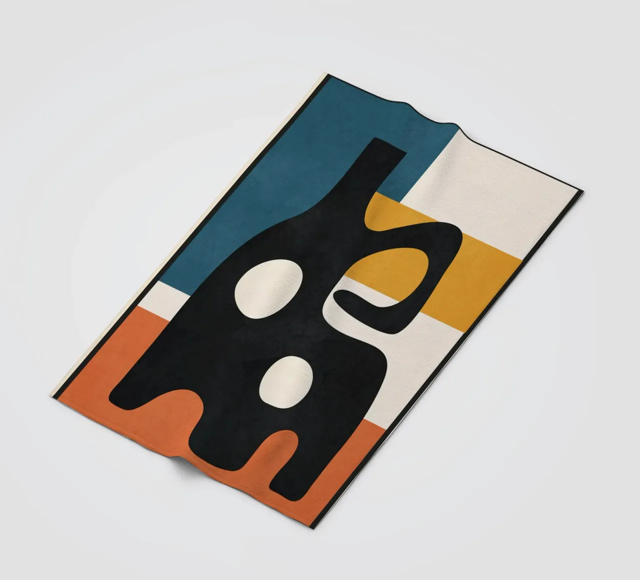 Abstract Art Vase 3 coperta in pile da Flow Line