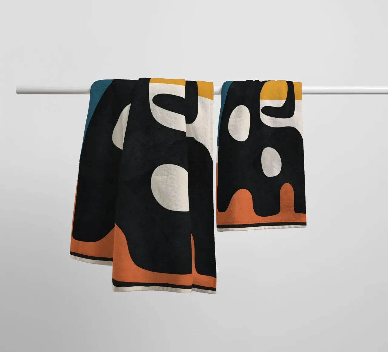 Abstract Art Vase 3 asciugamano da bagno da Flow Line