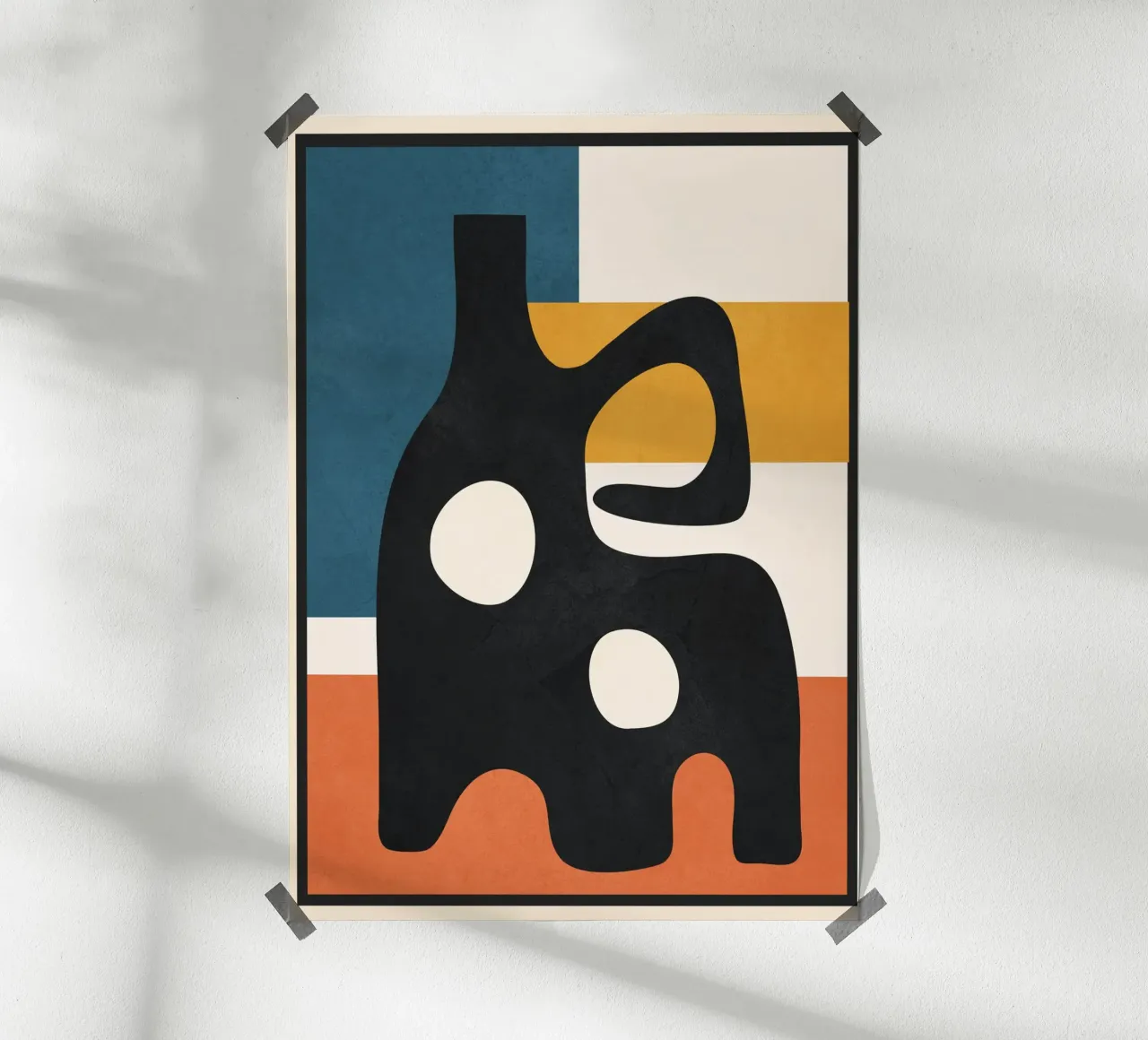 Abstract Art Vase 3 carta hahnemühle da Flow Line