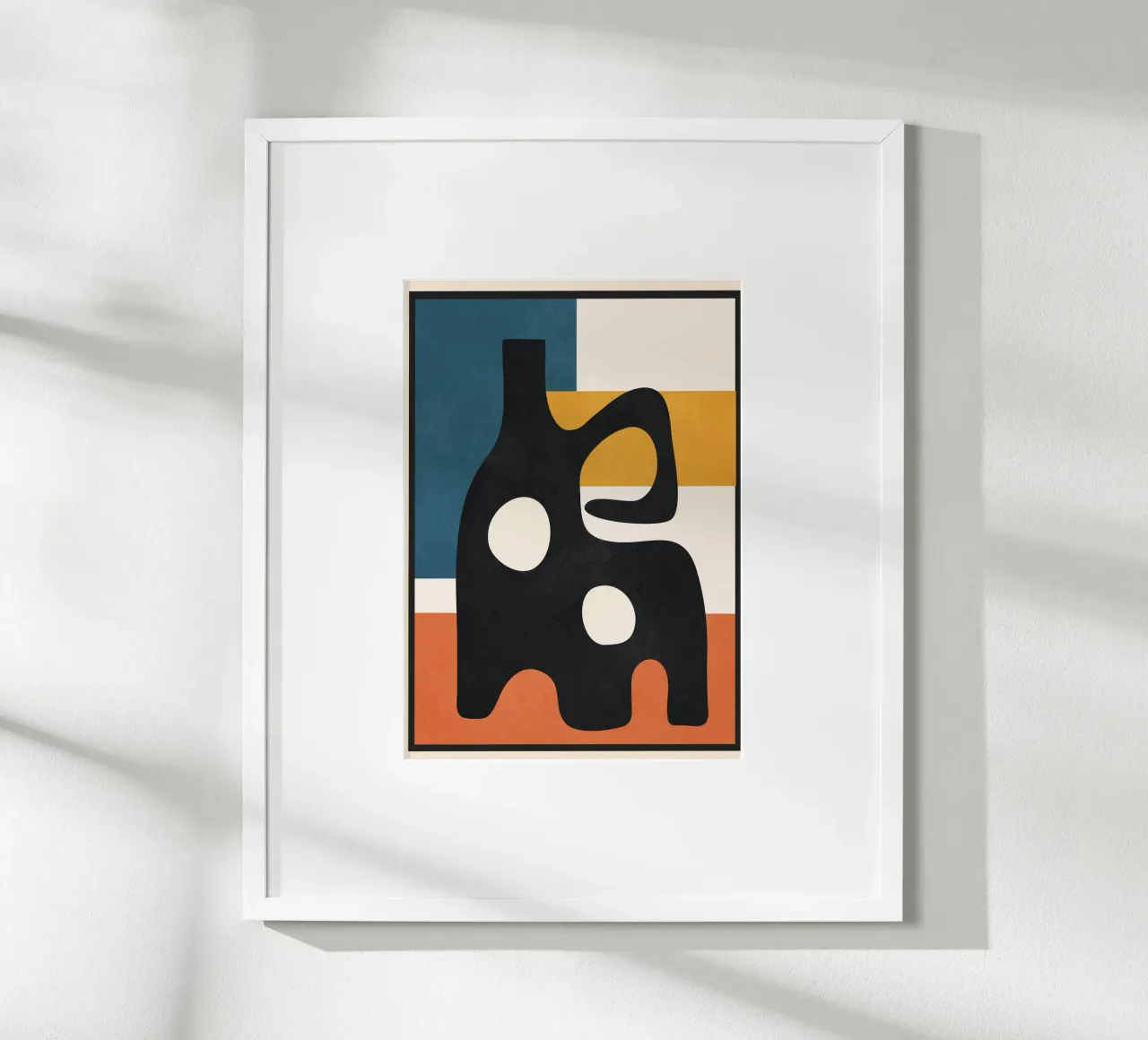 Abstract Art Vase 3 carta hahnemühle da Flow Line