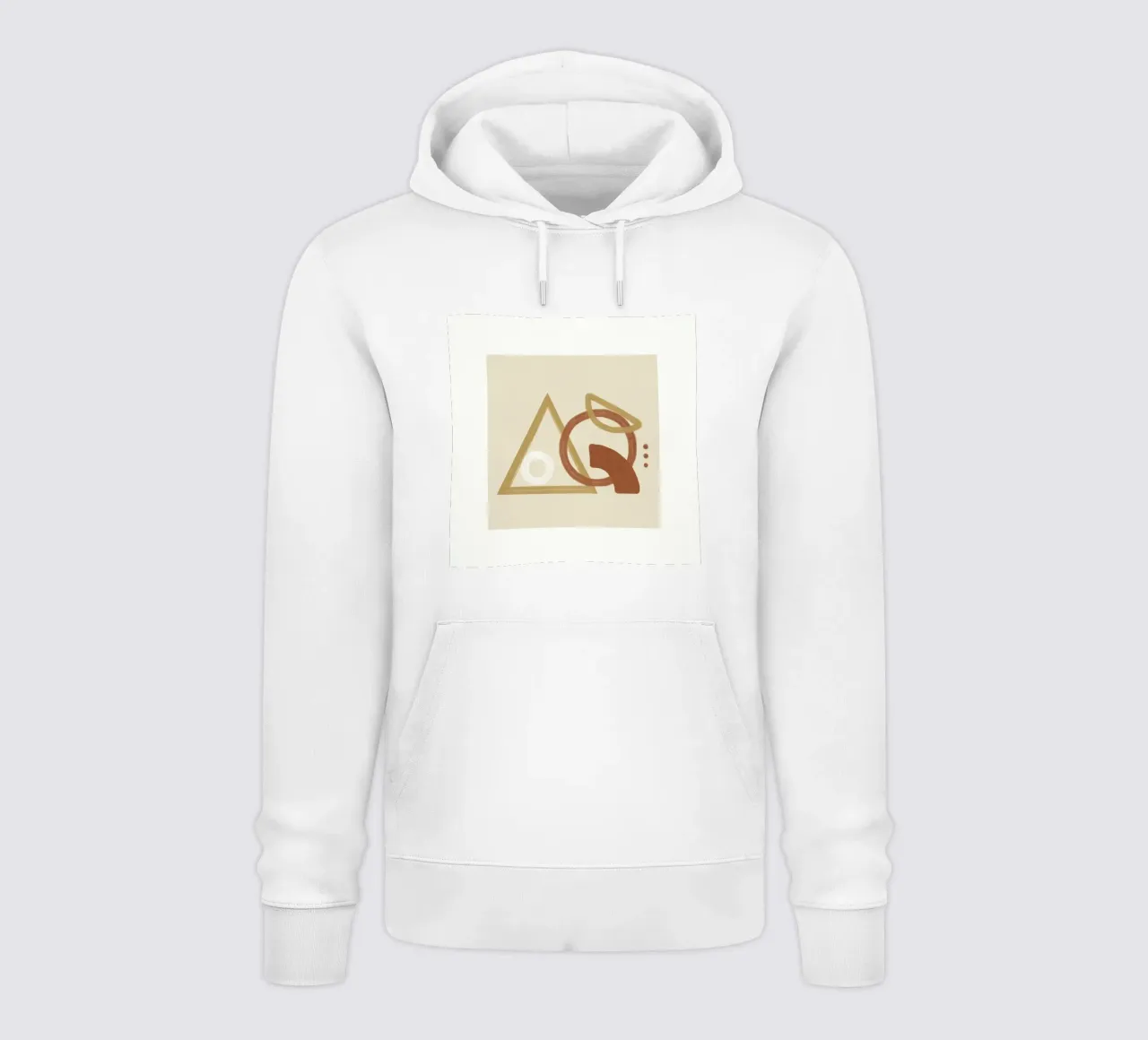 Minimal Geometric Shapes I felpa con cappuccio da Flow Line
