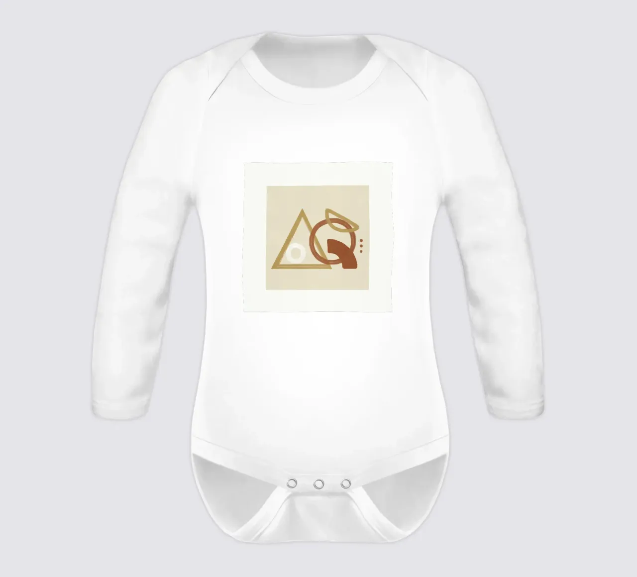 Minimal Geometric Shapes I body neonato maniche lunghe da Flow Line