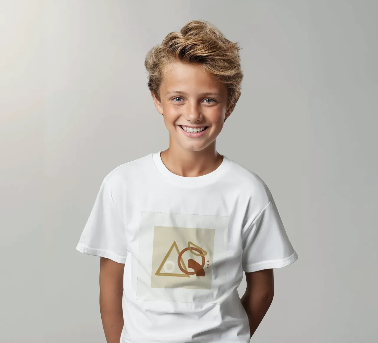 Minimal Geometric Shapes I t-shirt bambini da Flow Line