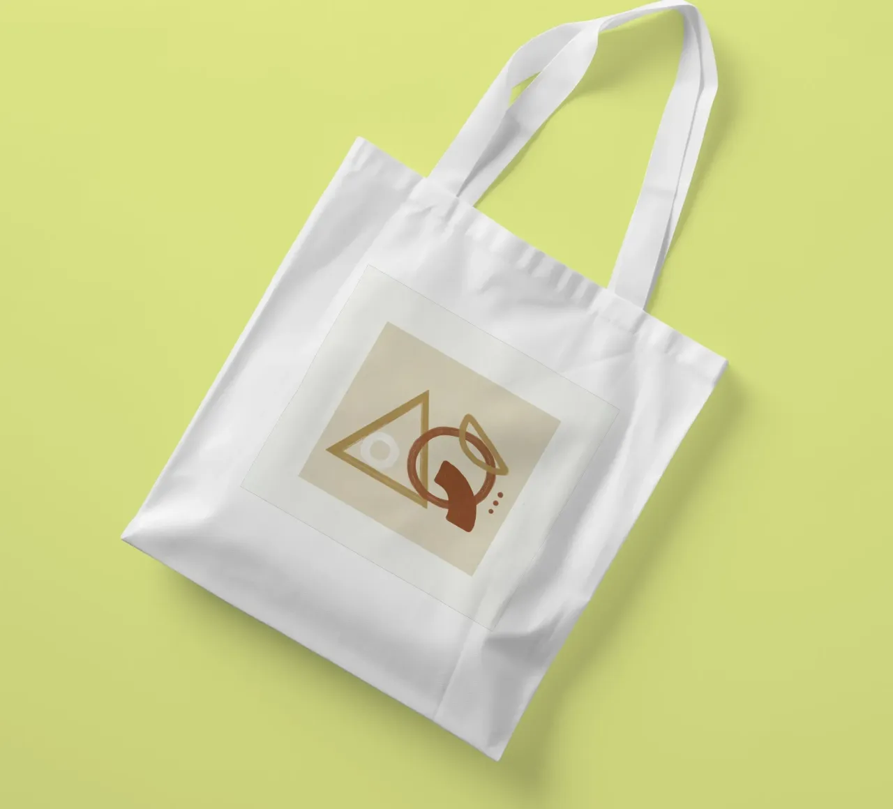 Minimal Geometric Shapes I borsa in juta da Flow Line