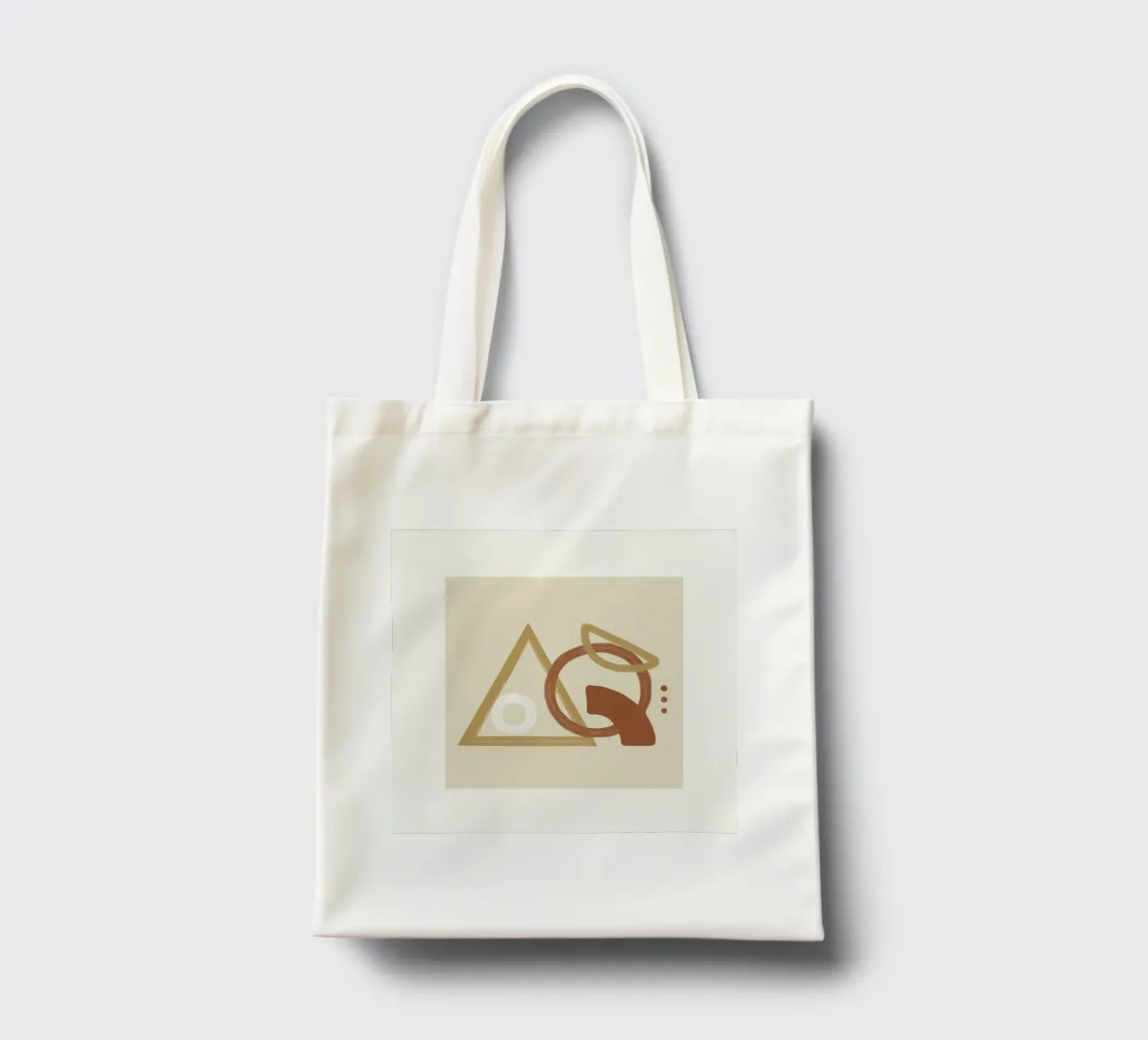 Minimal Geometric Shapes I borsa in juta da Flow Line