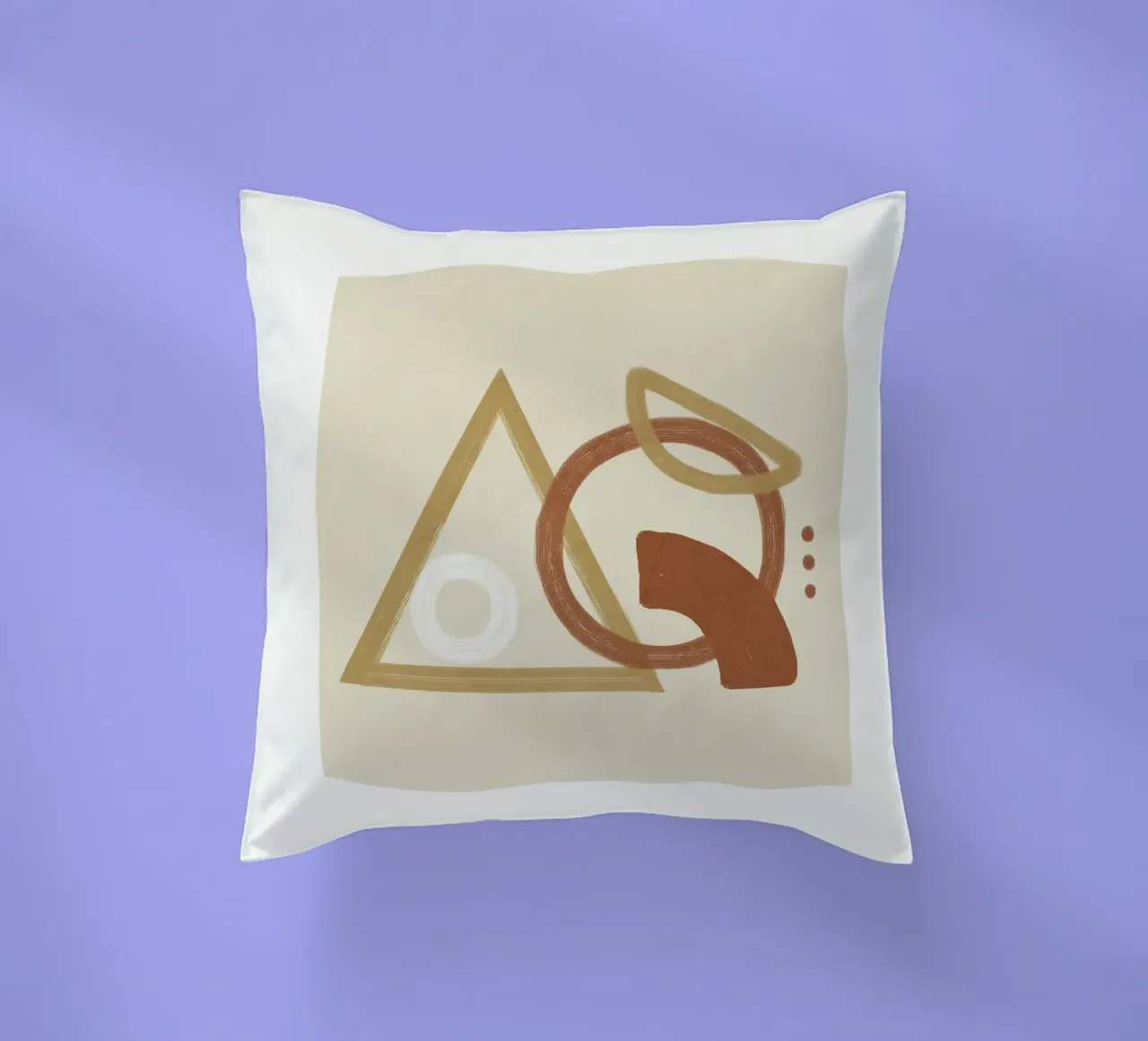 Minimal Geometric Shapes I cuscino da Flow Line