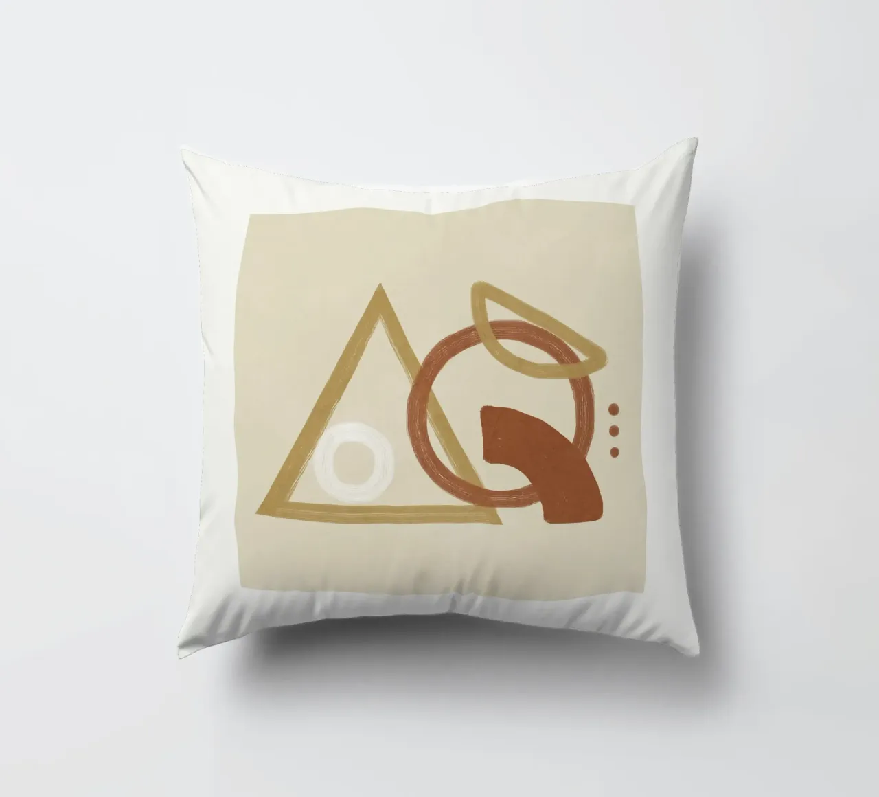 Minimal Geometric Shapes I cuscino da Flow Line