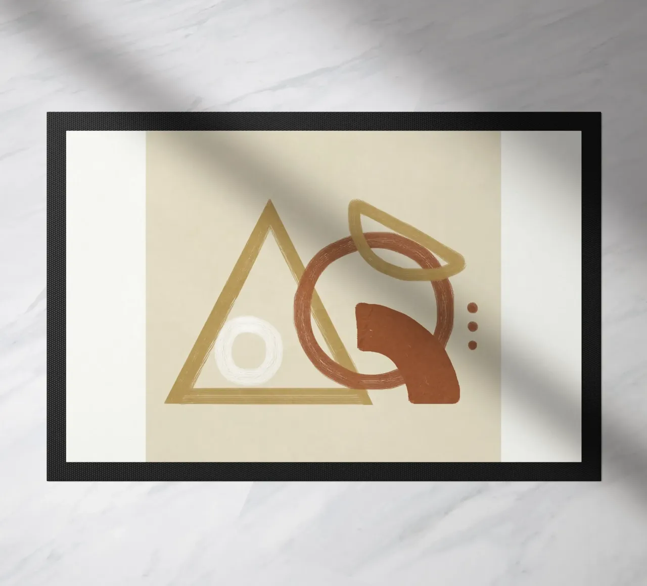 Minimal Geometric Shapes I felpudo de Flow Line
