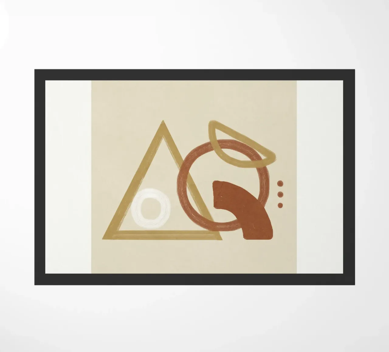 Minimal Geometric Shapes I felpudo de Flow Line