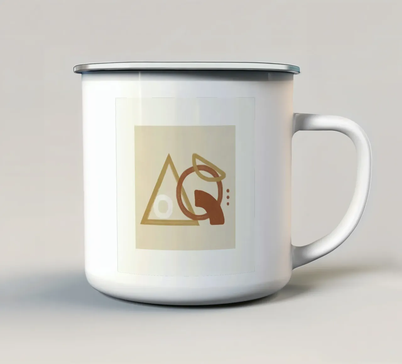 Minimal Geometric Shapes I tazza in smalto da Flow Line