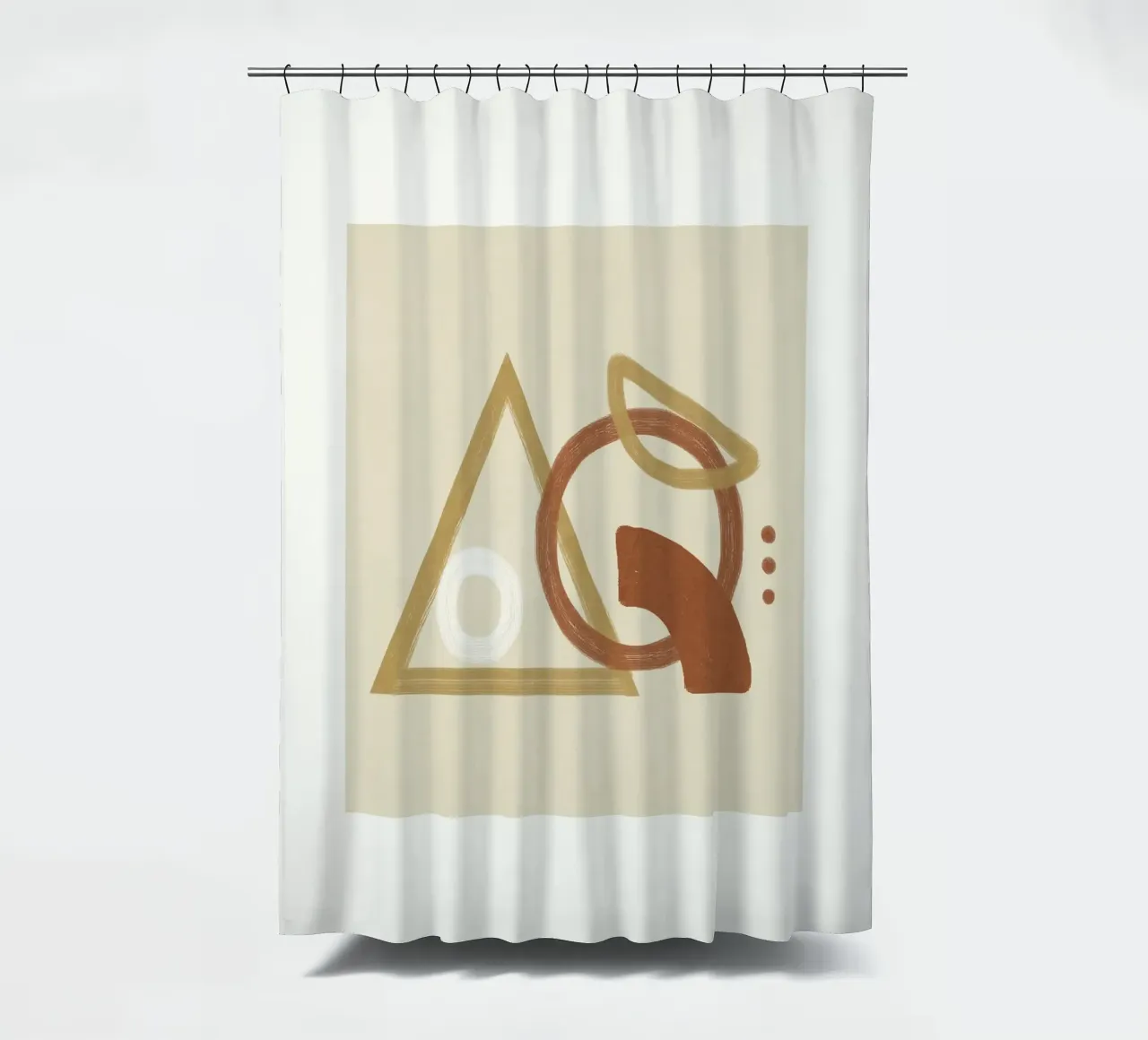 Minimal Geometric Shapes I Duschvorhang von Flow Line
