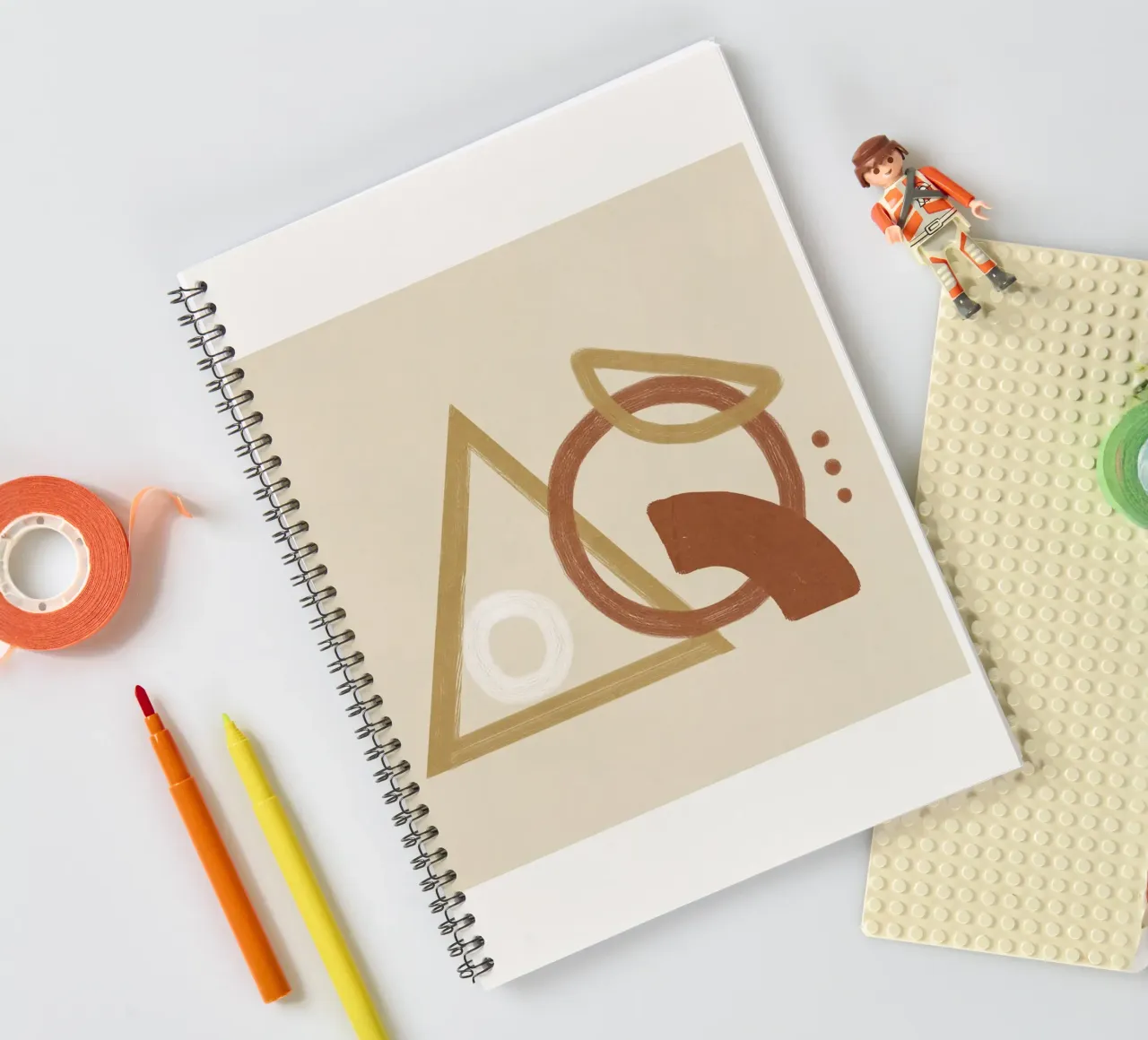 Minimal Geometric Shapes I diario ad anelli da Flow Line