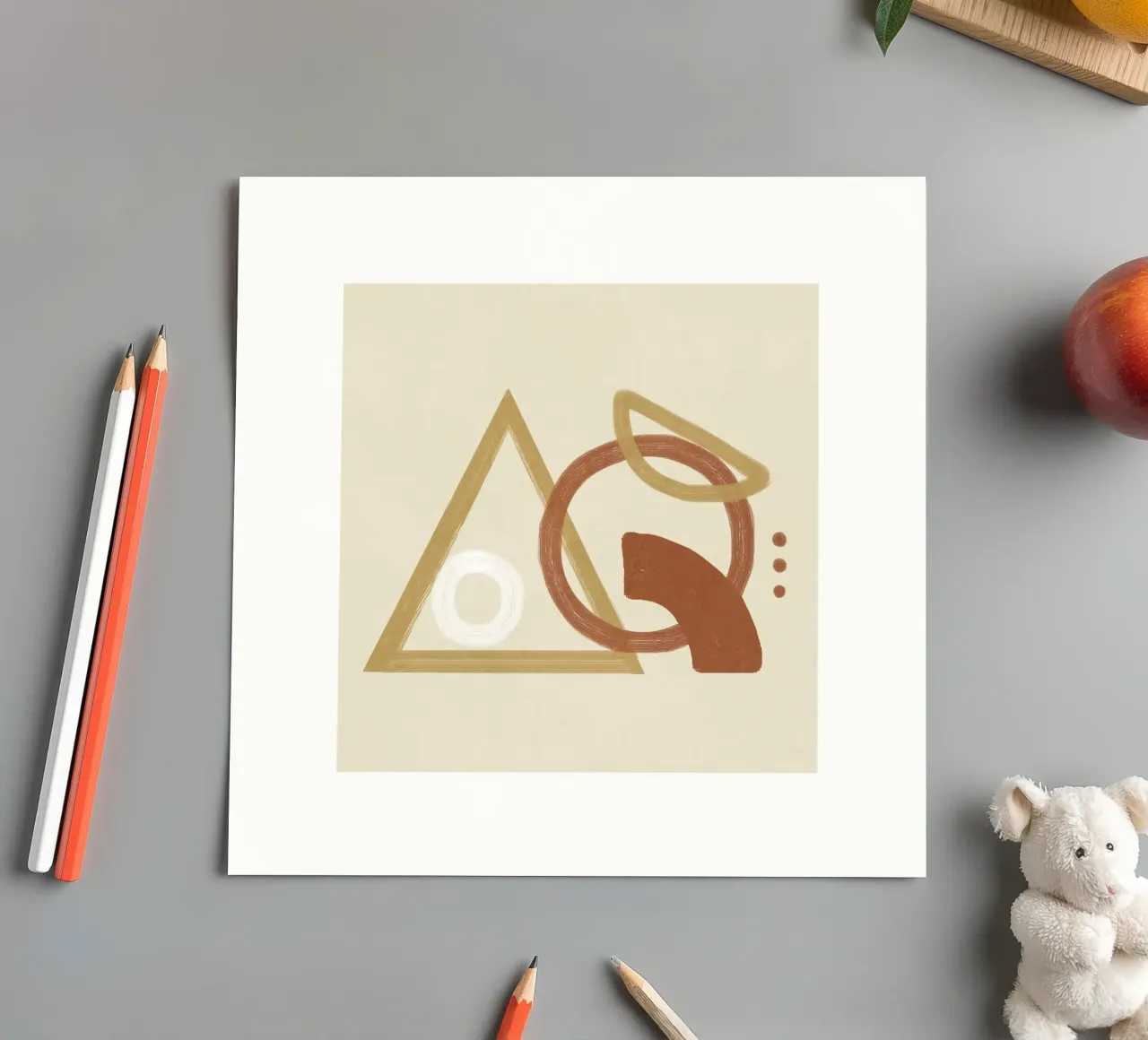 Minimal Geometric Shapes I foglio adesivo da Flow Line