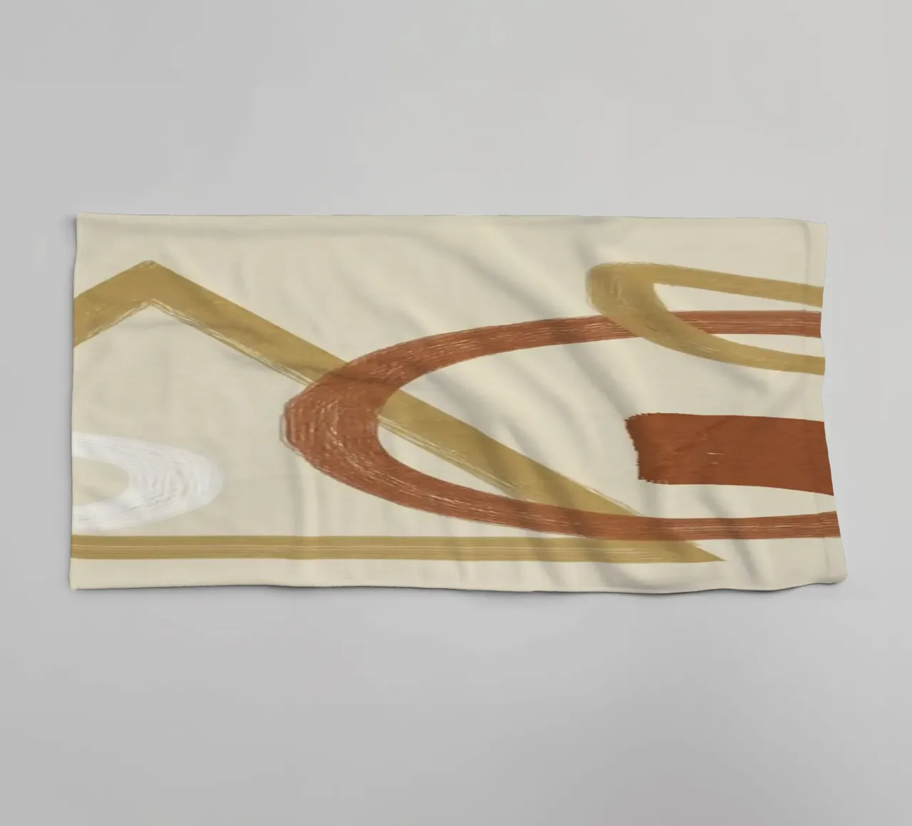 Minimal Geometric Shapes I Handtuch von Flow Line