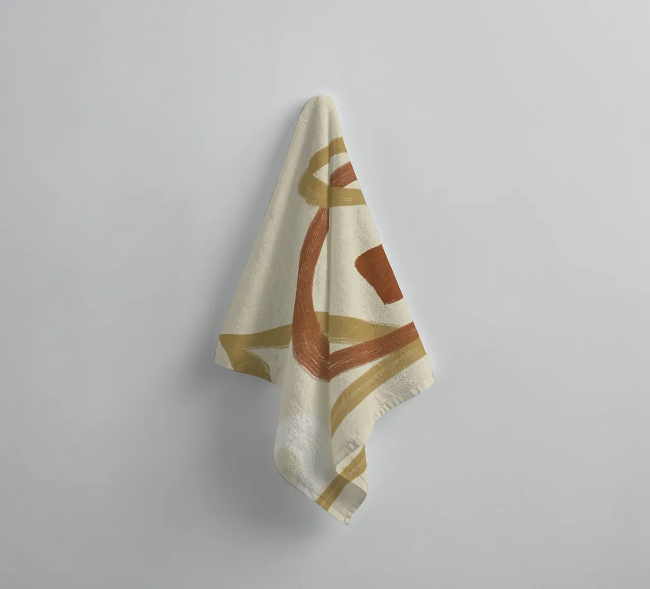 Minimal Geometric Shapes I Handtuch von Flow Line