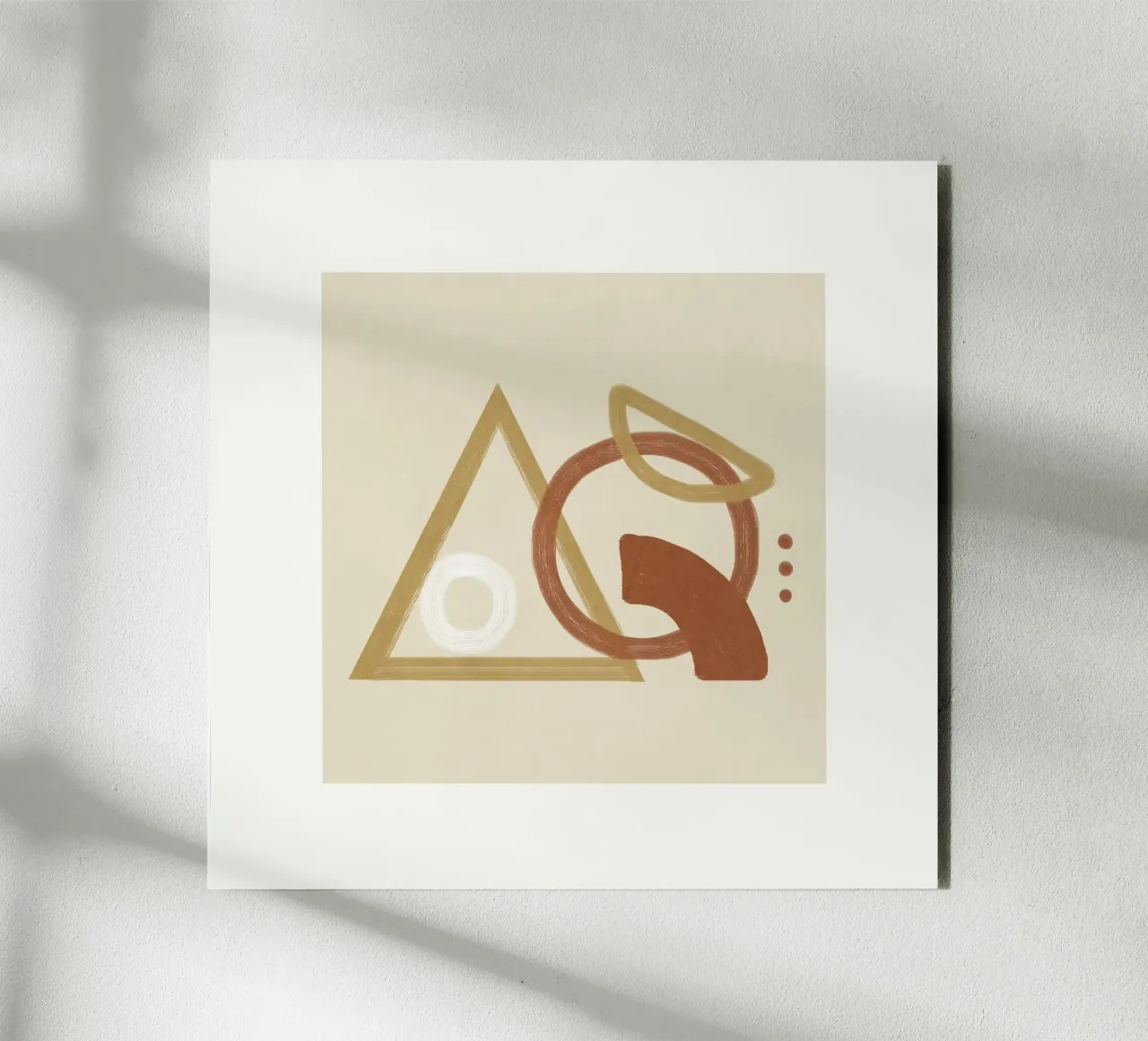 Minimal Geometric Shapes I alluminio dibond da Flow Line