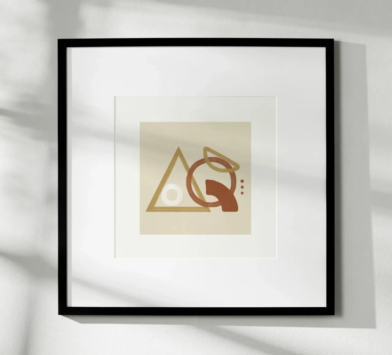 Minimal Geometric Shapes I carta hahnemühle da Flow Line