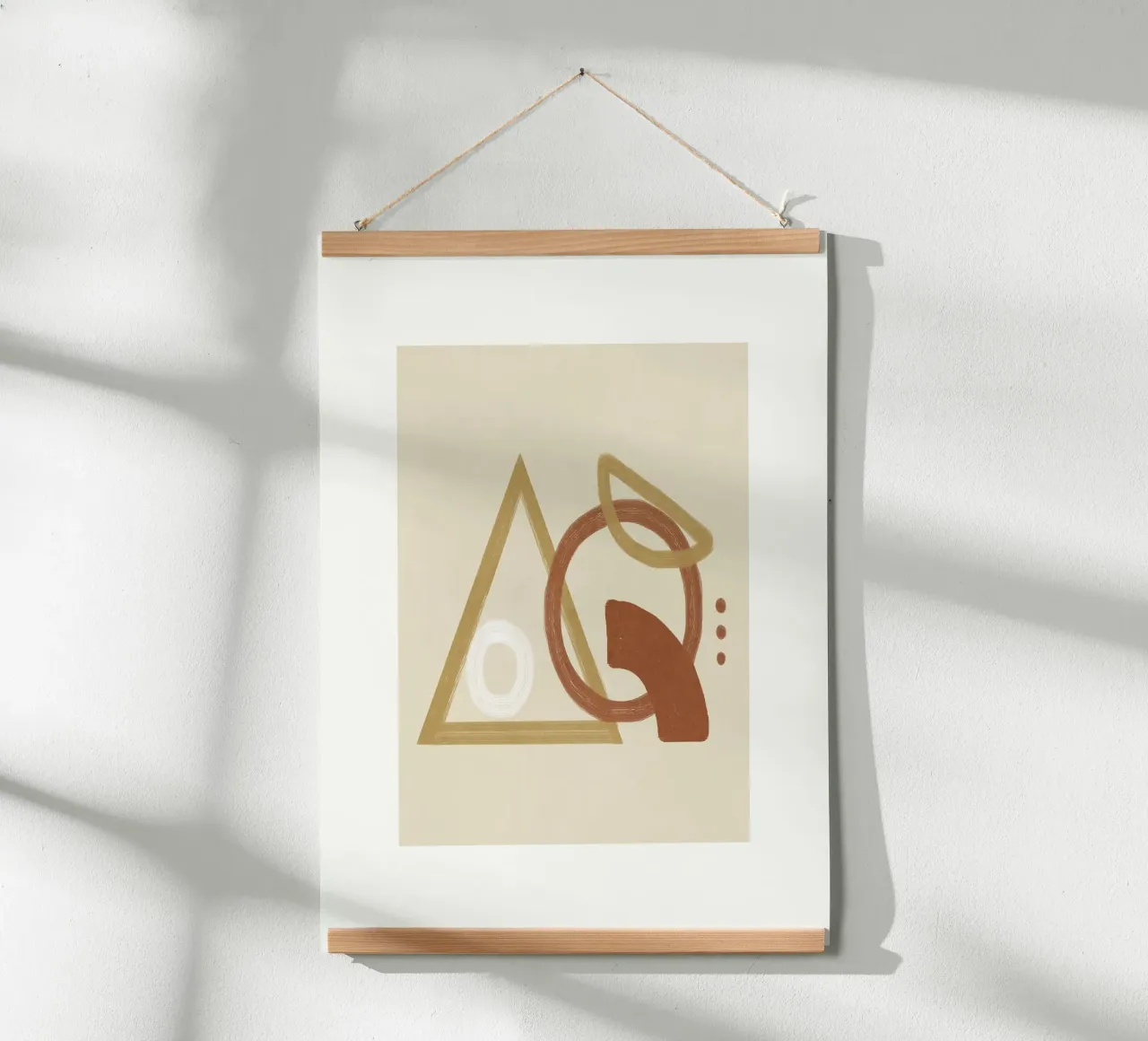 Minimal Geometric Shapes I carta hahnemühle da Flow Line