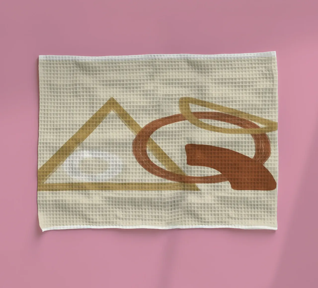 Minimal Geometric Shapes I Geschirrtuch von Flow Line